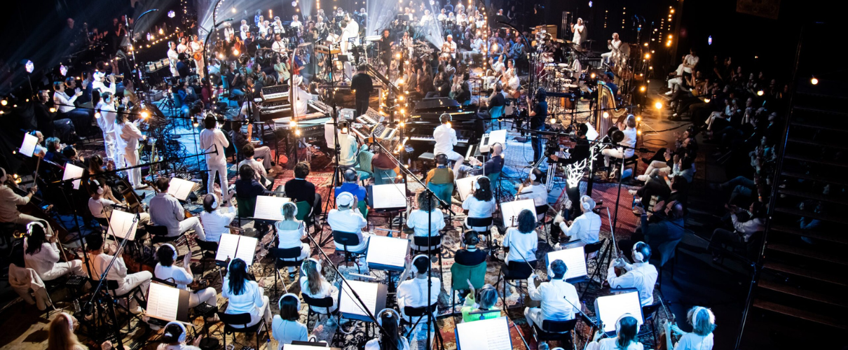 Musiciens et orchestre en concert, Tenerife.