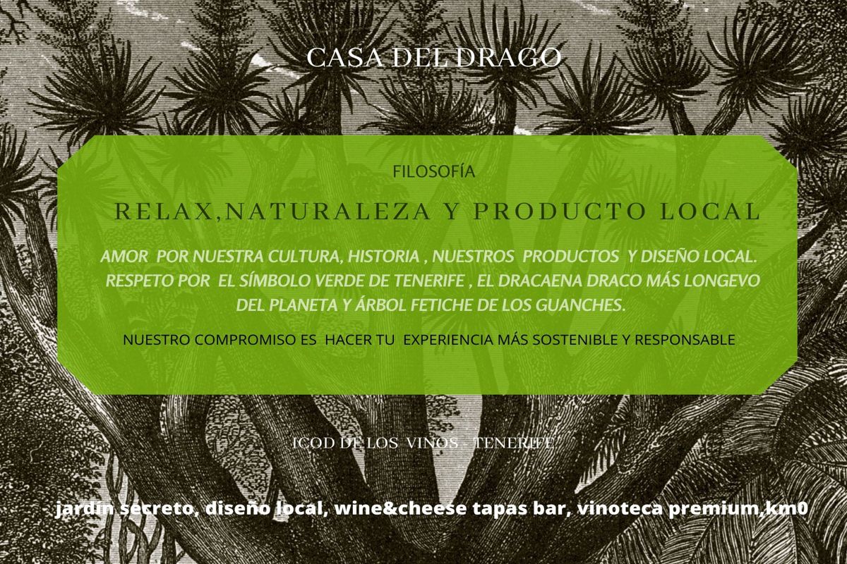 Casa del Drago à Icod de los Vinos, philosophie de la détente, de la nature et des produits locaux.