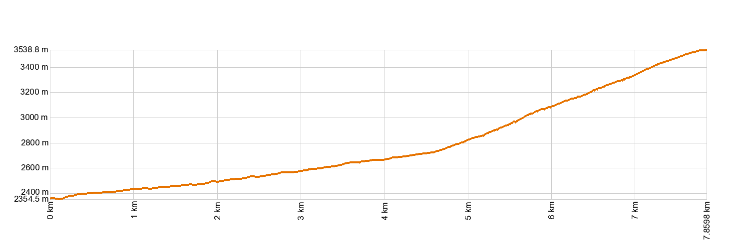 Altimetría 7. Montaña Blanca - Pico del Teide